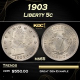 1903 Liberty Nickel 5c Grades ms65