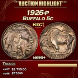 1926-p Buffalo Nickel 5c ms66+ SEGS