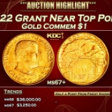 1922 Grant Gold Commem Dollar Near Top Pop! 1 ms67+ SEGS