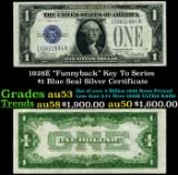 1928E $1 Blue Seal Silver Certificate 