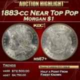 1883-cc Morgan Dollar Near Top Pop $1 ms67+ SEGS