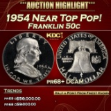 1954 Proof Franklin Half Dollar Near Top Pop! 50c pr68+ DCAM SEGS