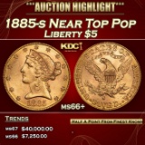 1885-s Gold Liberty Half Eagle Near Top Pop $5 ms66+ SEGS