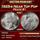 1925-s Peace Dollar Near Top Pop $1 ms64+ SEGS