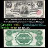 1891 $10 Red Seal Silver Certificate 