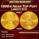 1898-s Gold Liberty Eagle Near Top Pop! $10 ms65+ SEGS