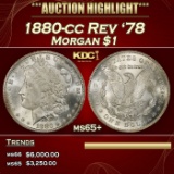 1880-cc Rev '78 Morgan Dollar $1 ms65+ SEGS