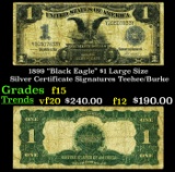 1899 $1 large size Silver Certificate 