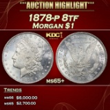 1878-p 8tf Morgan Dollar $1 ms65+ SEGS