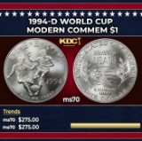 1994-d World Cup Modern Commem Dollar $1 ms70 SEGS