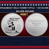 Steamboat Willy Disney Style - 1 oz Silver Round Round