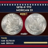 1878-p 7tf Morgan Dollar $1 ms65+ SEGS