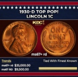 1930-d Lincoln Cent TOP POP! 1c ms67+ rd SEGS