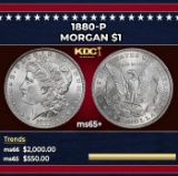 1880-p Morgan Dollar $1 ms65+ SEGS