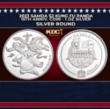 2023 Samoa $2 Kung Fu Panda 15th Anniv. Coin - 1 oz Silver Round Round
