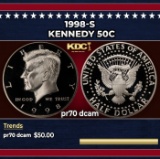 1998-s Proof Kennedy Half Dollar 50c pr70 dcam SEGS