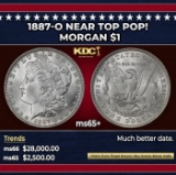 1887-o Morgan Dollar Near Top Pop! $1 ms65+ SEGS