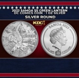 2023 Samoa $5 Green Lantern DC Comics Coin - 1 oz Silver Round Round