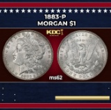 1883-p Morgan Dollar $1 Grades ms62