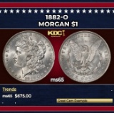 1882-o Morgan Dollar $1 Grades ms65