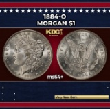 1884-o Morgan Dollar $1 Grades ms64+