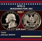 1970-s Proof Washington Quarter 25c pr69 dcam SEGS