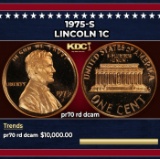 1975-s Proof Lincoln Cent 1c pr70 rd dcam SEGS