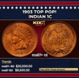 1903 Indian Cent TOP POP! 1c ms67+ rd SEGS