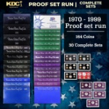 1970-1999 Proof Set Run 164 Coins 30 Complete Sets