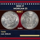 1890-p Morgan Dollar $1 Grades ms64