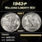 1943-p Walking Liberty Half Dollar 50c ms66+ SEGS
