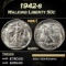 1942-s Walking Liberty Half Dollar 50c Grades ms65+