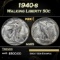 1940-s Walking Liberty Half Dollar 50c Grades ms65