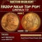 1920-p Lincoln Cent Near Top Pop! 1c ms66+ rd SEGS