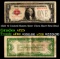 1928 $1 United States Note Ultra Rare Red Seal Grades vf+