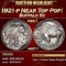 1921-p Buffalo Nickel Near Top Pop! 5c ms67+ SEGS