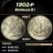 1902-p Morgan Dollar $1 Grades ms64+