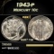 1943-p Mercury Dime 10c ms67 fsb SEGS