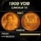 1909 VDB Lincoln Cent 1c Grades ms66 rd