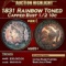 1831 Capped Bust Half Dime Rainbow Toned 1/2 10c ms65+ SEGS
