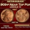 1909-p Lincoln Cent Near Top Pop! 1c ms67 rd SEGS