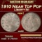 1910 Liberty Nickel Near Top Pop 5c ms66 SEGS