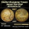 1945-p Jefferson Nickel Rainbow Toned Near Top Pop 5c ms67 SEGS