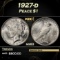1927-d Peace Dollar $1 Grades ms63