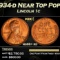 1934-d Lincoln Cent Near Top Pop 1c ms66+ rd SEGS