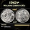 1942-p Walking Liberty Half Dollar 50c ms67 SEGS