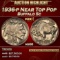 1936-p Buffalo Nickel Near Top Pop 5c ms68 SEGS