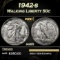 1942-s Walking Liberty Half Dollar 50c Grades ms65