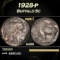 1928-p Buffalo Nickel 5c Grades ms66