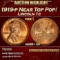 1919-p Lincoln Cent Near Top Pop! 1c ms68+ rd SEGS